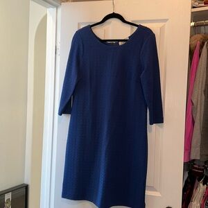Anthropologie Blue sweater-like dress